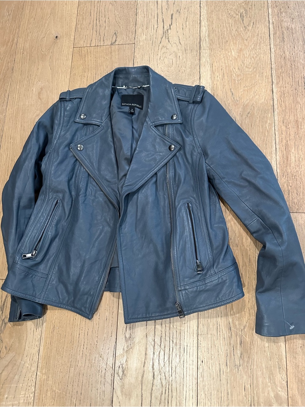 Banana Republic lamb Leather Moto
Jacket